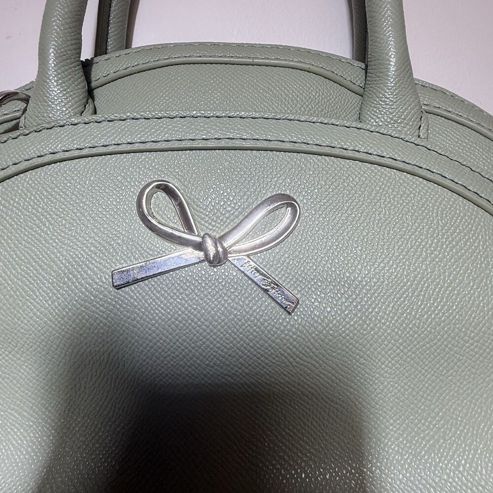 Xoholly Dome Betsey Satchel Sage Green Bow Coquette Preppy Crossbody - Picture 5 of 11